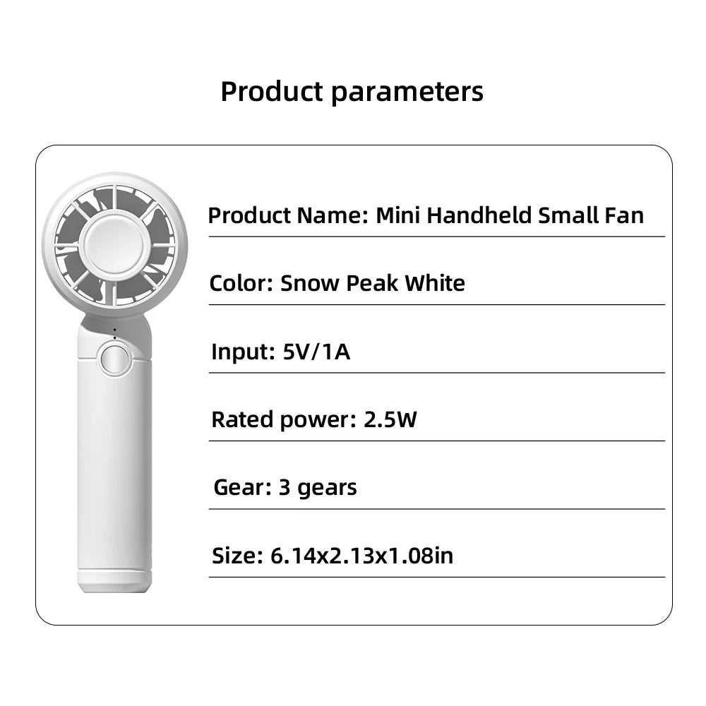 Mini Portable Handheld Cooling Fan